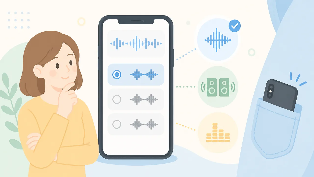 iPhoneのボイスメモをポケットに入れたまま録音する方法とコツ